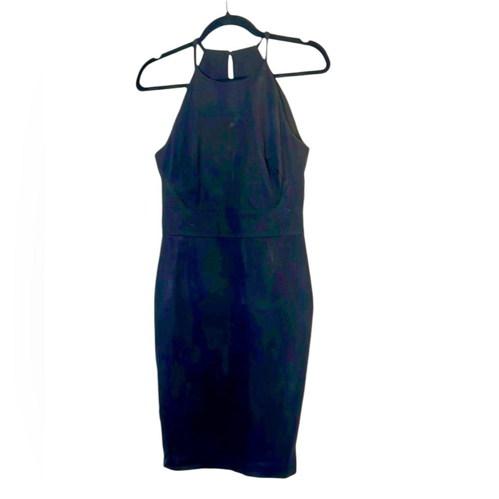 Banana Republic Black Halter Neck Sheath Dress Size 4